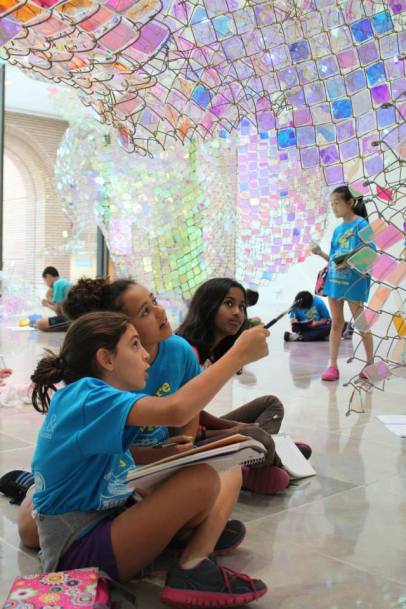 wits students in the rice art gallery
